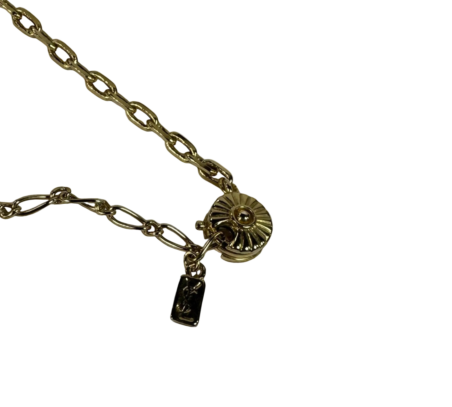 Yves Saint Laurent / Cassandre Logo Pendant Necklace