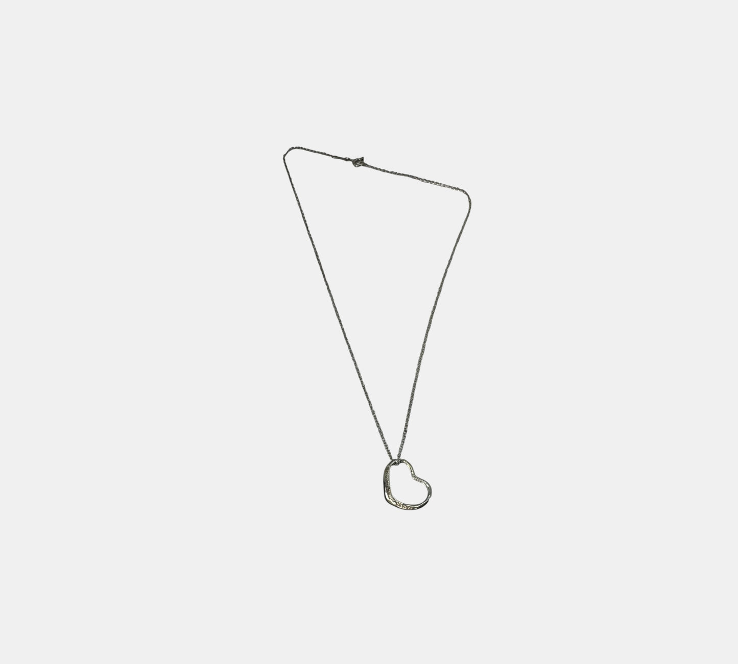 Tiffany & Co. ヴィンテージ オープンハート ネックレス Mサイズ シルバー925 エルサ・ペレッティ