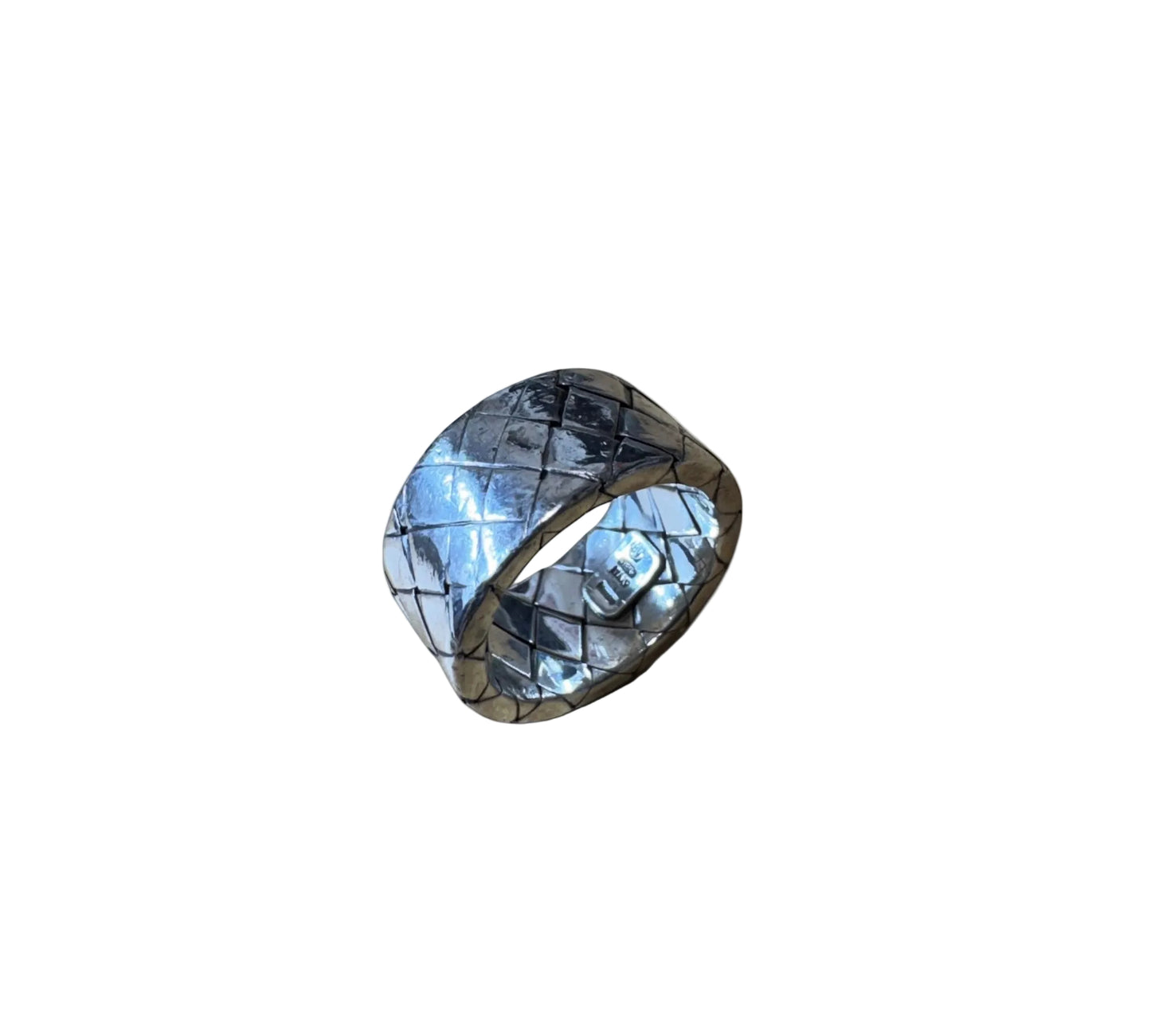 Bottega Veneta / Intrecciato Wide Flat Band Ring