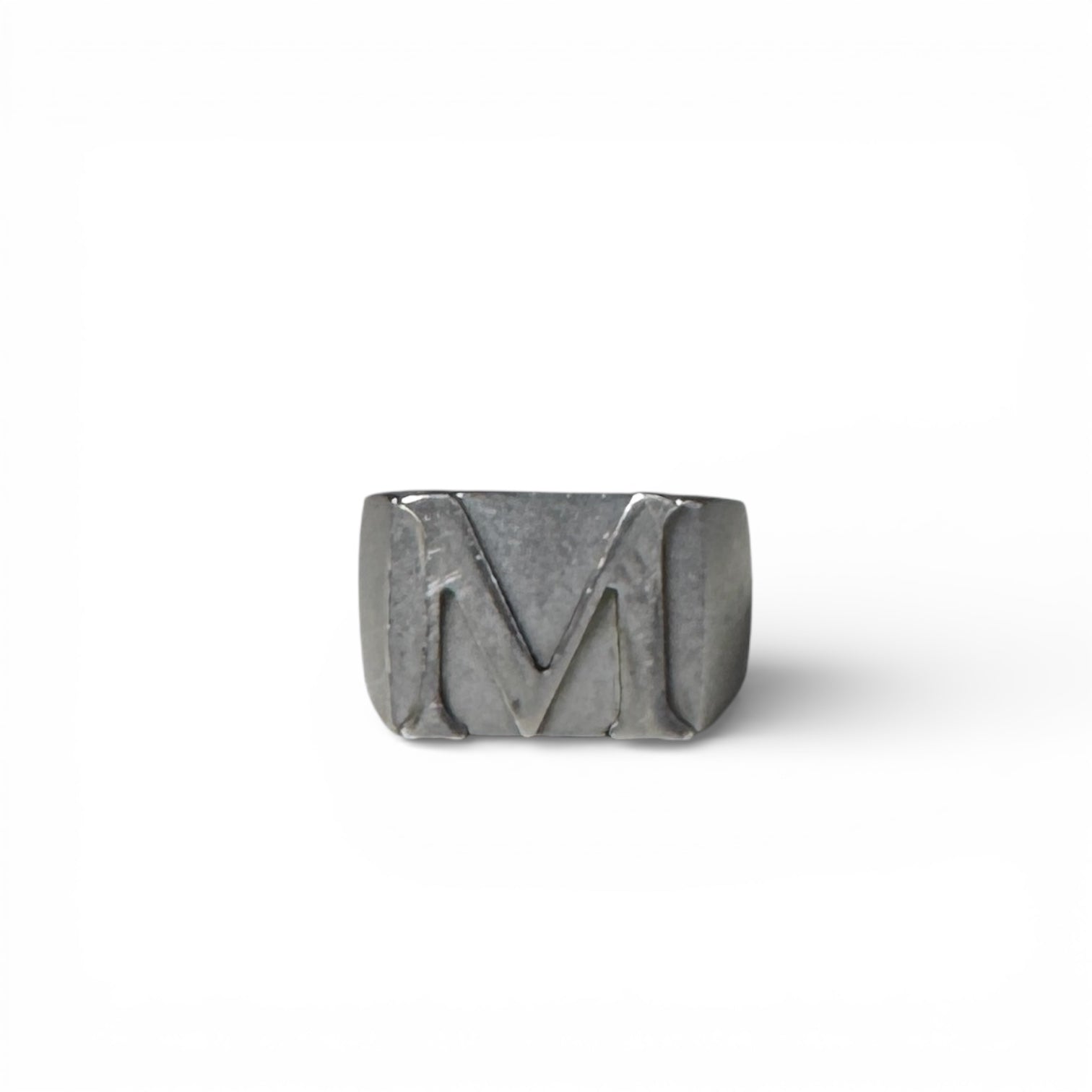 Maison Margiela M Logo Engraved Signet Ring メゾン マルジェラ M