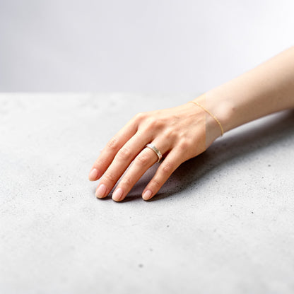Maison Margiela メゾン マルジェラ ロゴ ナロー リング シルバー925 12号