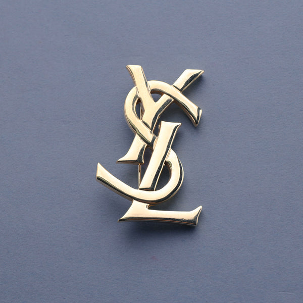 Yves Saint Laurent / Cassandre Logo Brooch