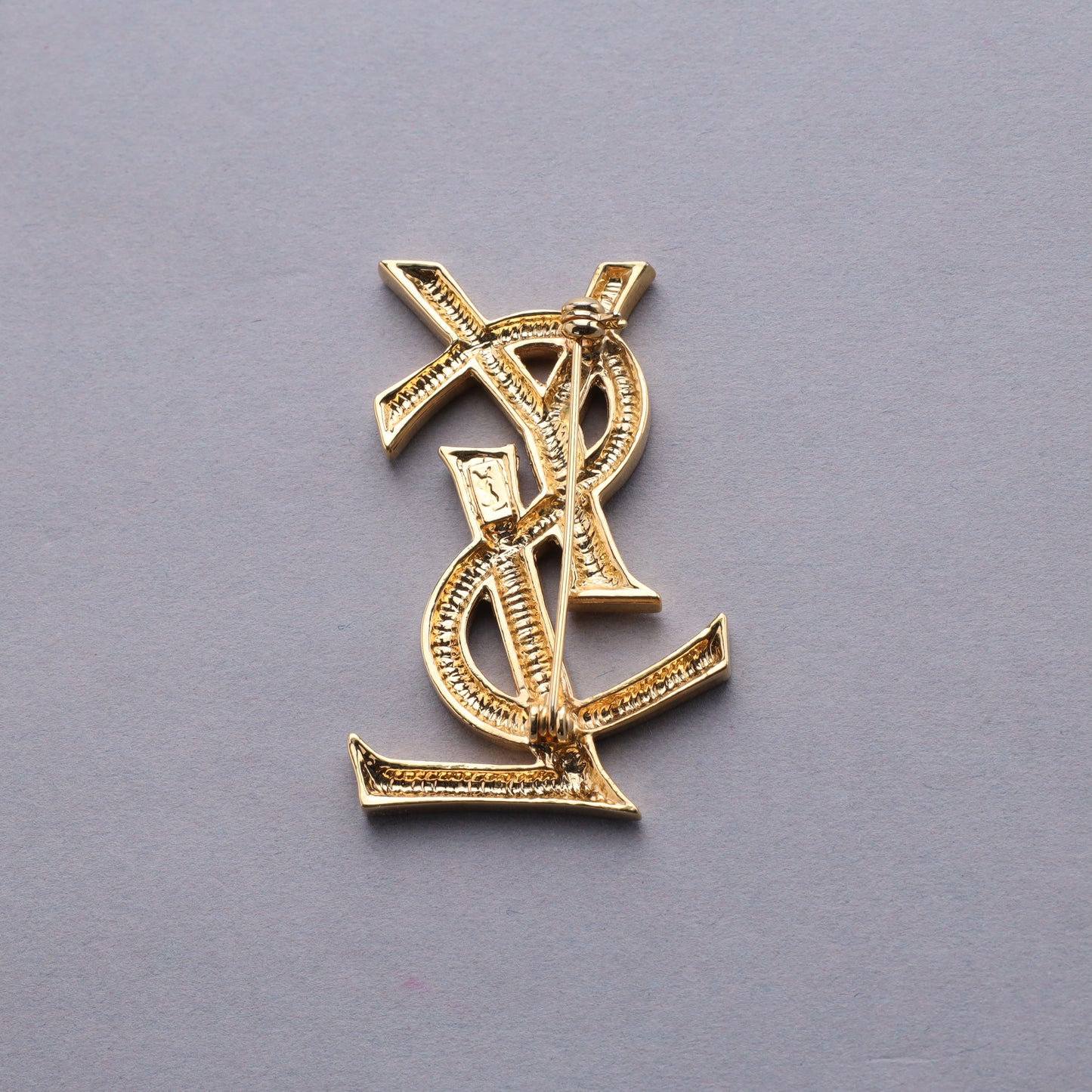 Yves Saint Laurent / Cassandre Logo Brooch