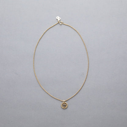Christian Dior / CD Logo Round Pendant Necklace