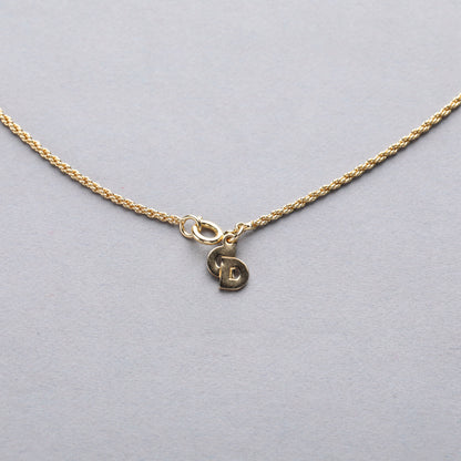 Christian Dior / CD Logo Round Pendant Necklace