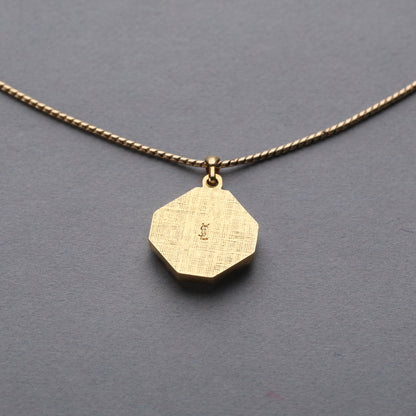 Yves Saint Laurent / Cassandre Logo Pendant Necklace