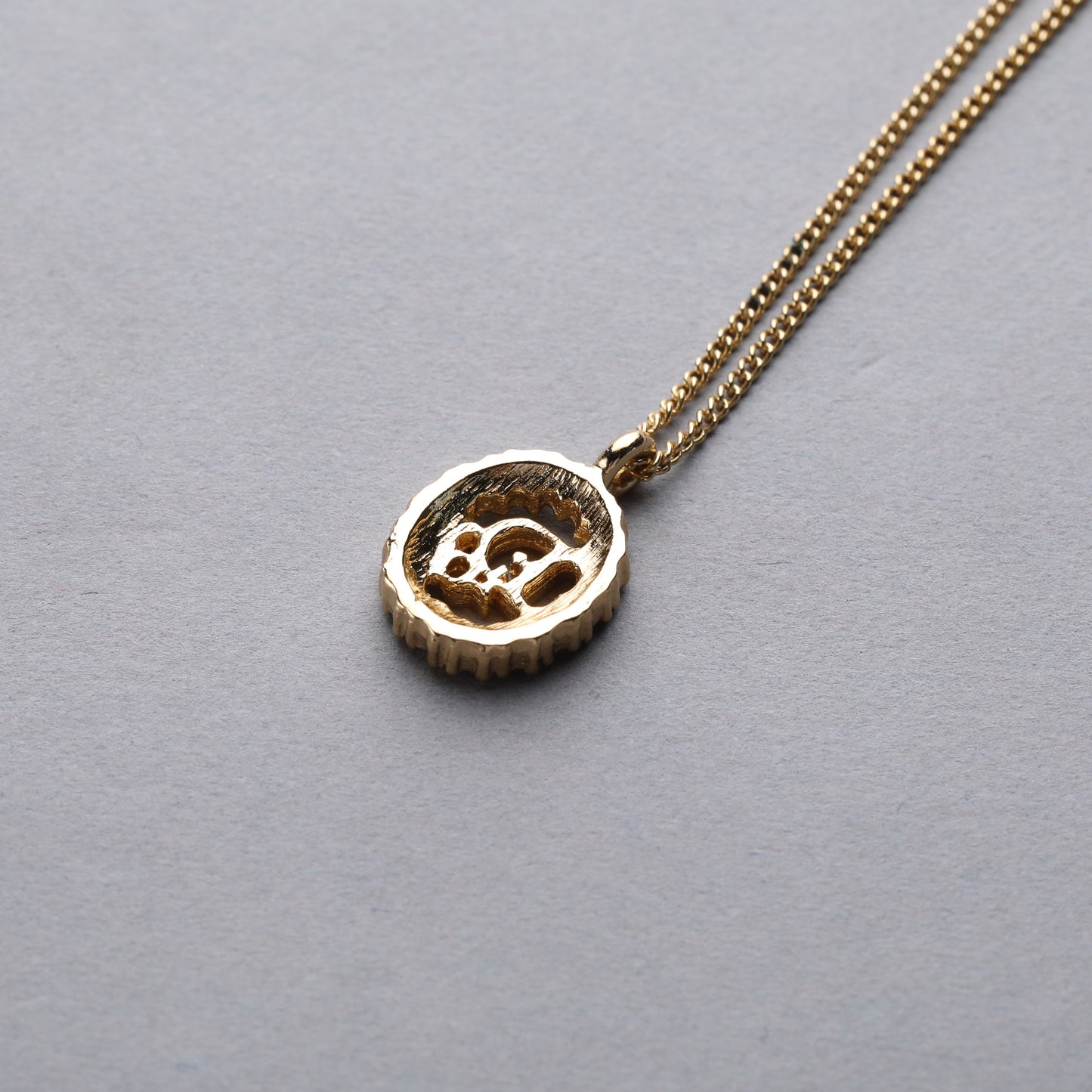 Christian Dior / Logo Rhinestone Pendant Necklace