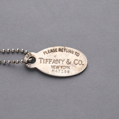 Tiffany & Co. / Return to Tiffany Oval Tag Necklace