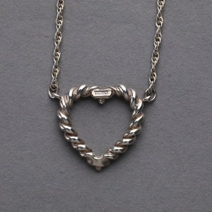 Tiffany & Co. / Twist Rope Heart Necklace