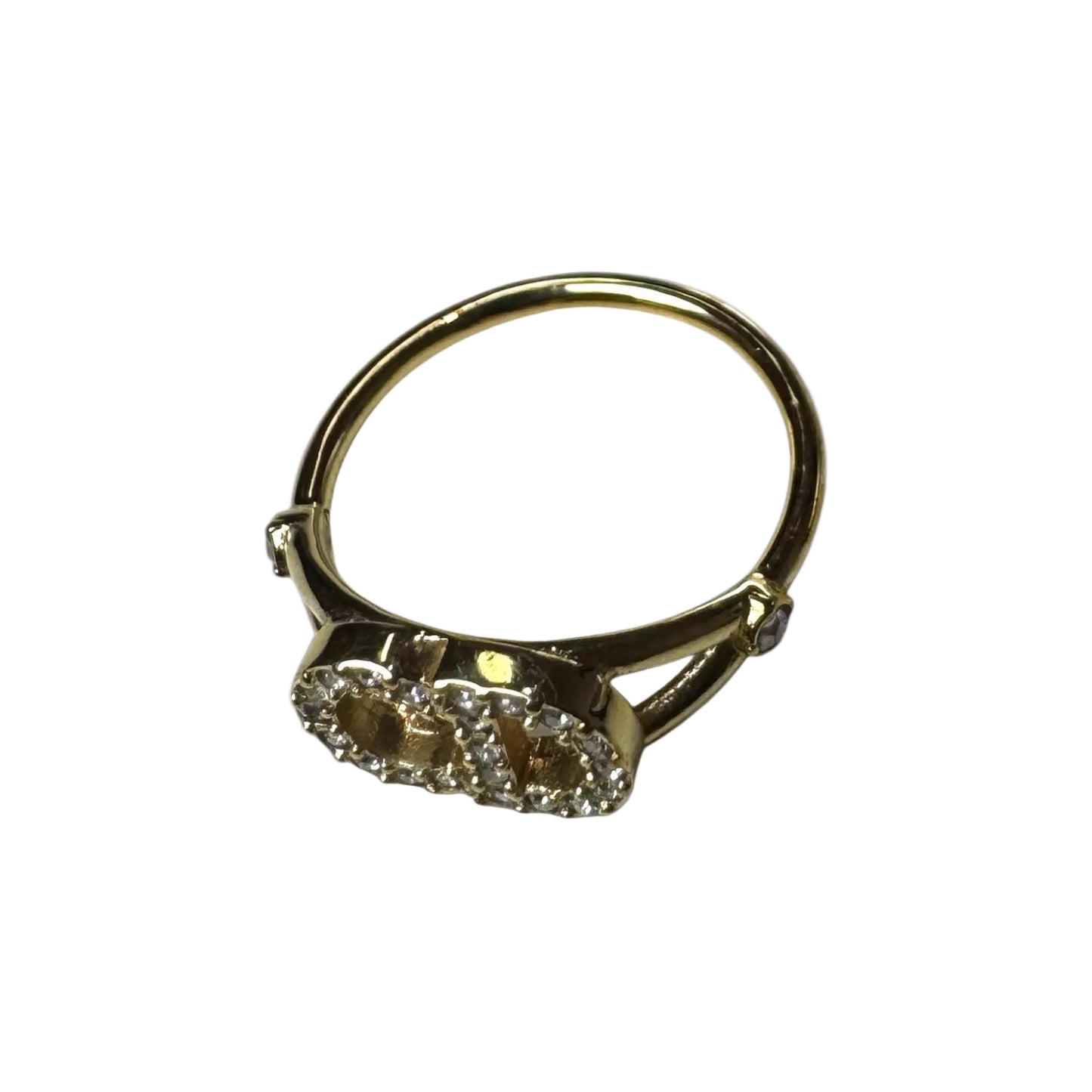 Christian Dior / CD Navy Crystal Ring