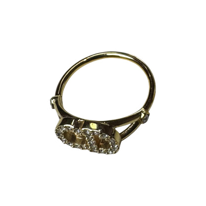 Christian Dior / CD Navy Crystal Ring