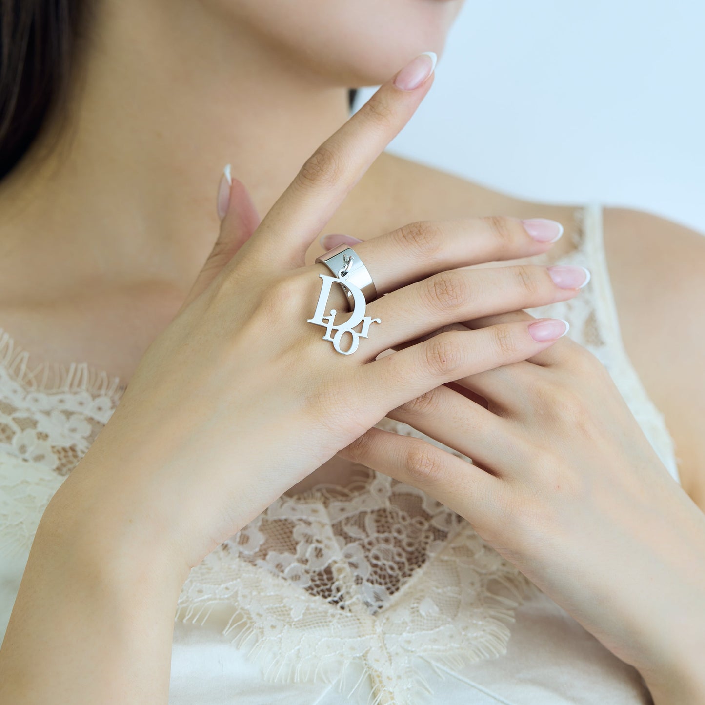 Christian Dior / Logo Charm Ring