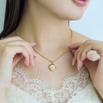 Yves Saint Laurent / Cassandre Logo Pendant Necklace