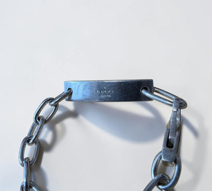Gucci Tom Ford Era ID Plate Chain Bracelet グッチ IDプレート チェーン ブレスレット シルバー925 トム・フォード期