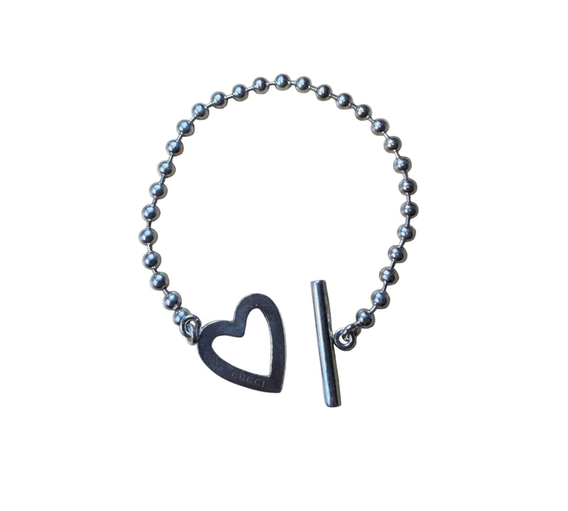 Gucci / Toggle Heart Ball Chain Bracelet