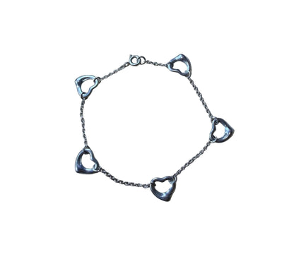 ティファニー / Open Heart 5Charm Bracelet