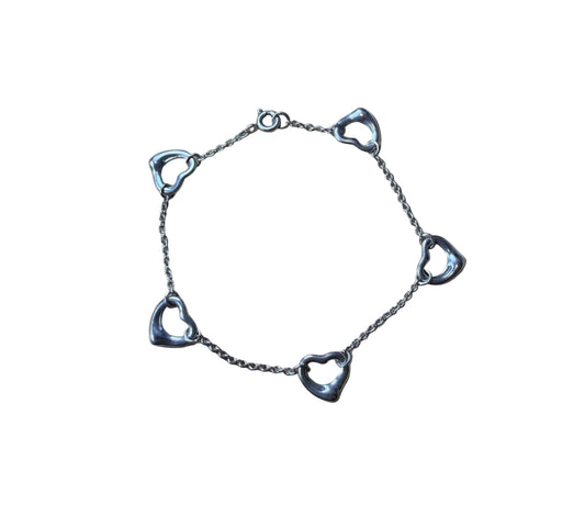 ティファニー / Open Heart 5Charm Bracelet