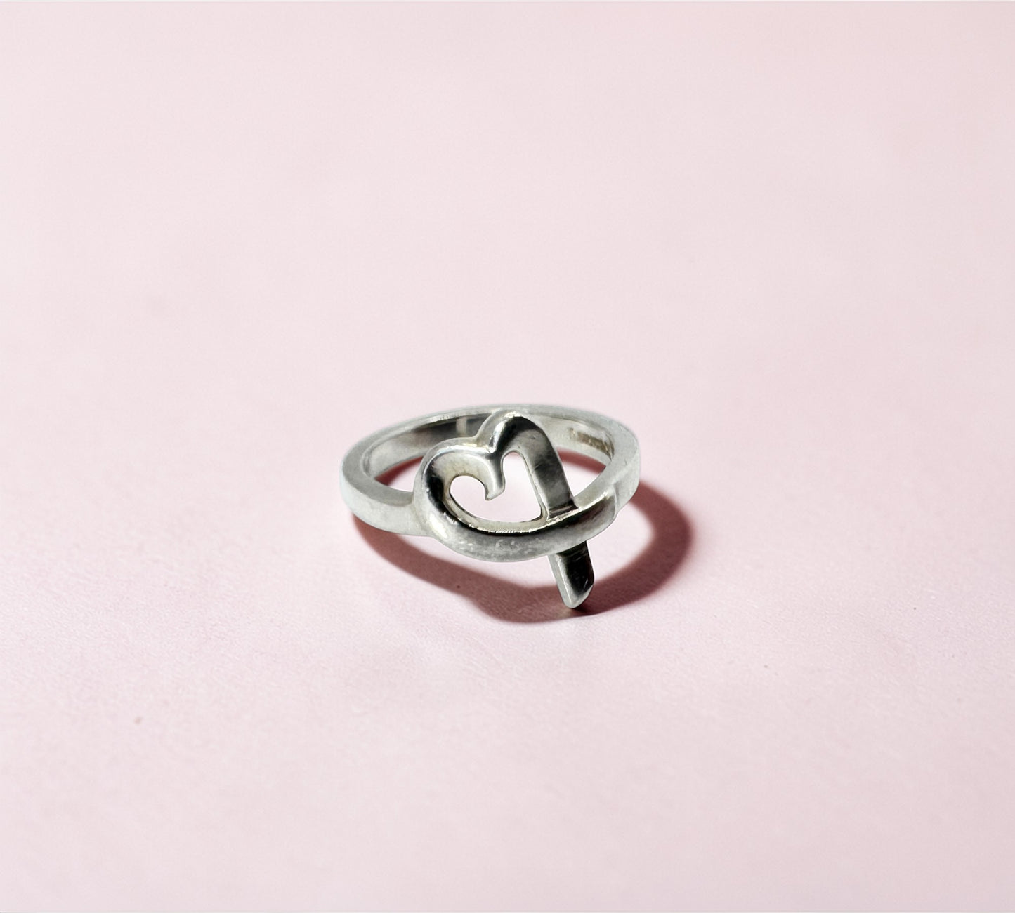 Tiffany & Co. ヴィンテージ ラビングハート リング シルバー925 15号 パロマ・ピカソ