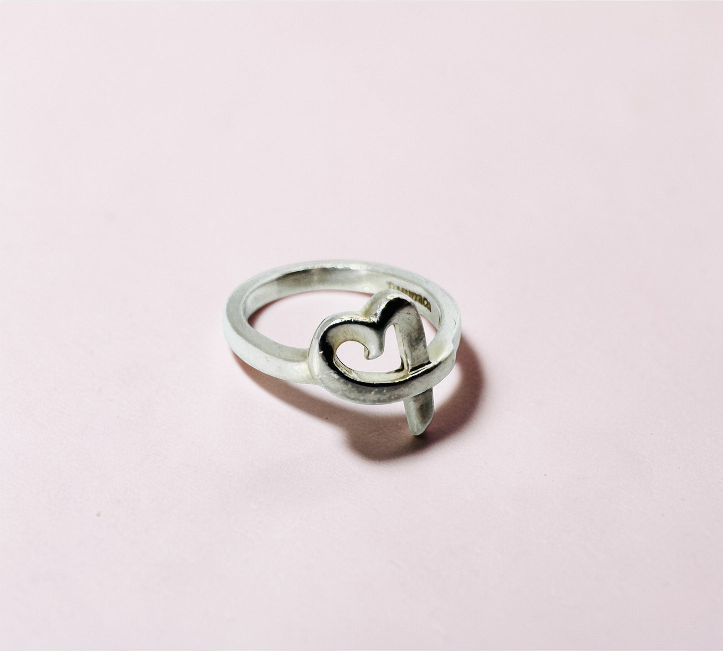 Tiffany & Co. ヴィンテージ ラビングハート リング シルバー925 15号 パロマ・ピカソ