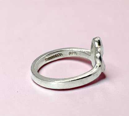 Tiffany & Co. ヴィンテージ ラビングハート リング シルバー925 15号 パロマ・ピカソ