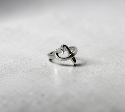 Tiffany & Co. ヴィンテージ ラビングハート リング シルバー925 10号 パロマ・ピカソ