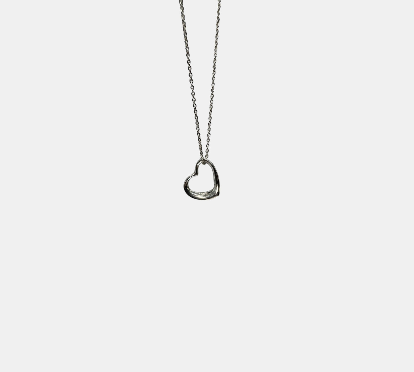 Tiffany & Co. ヴィンテージ オープンハート ネックレス Mサイズ シルバー925 エルサ・ペレッティ