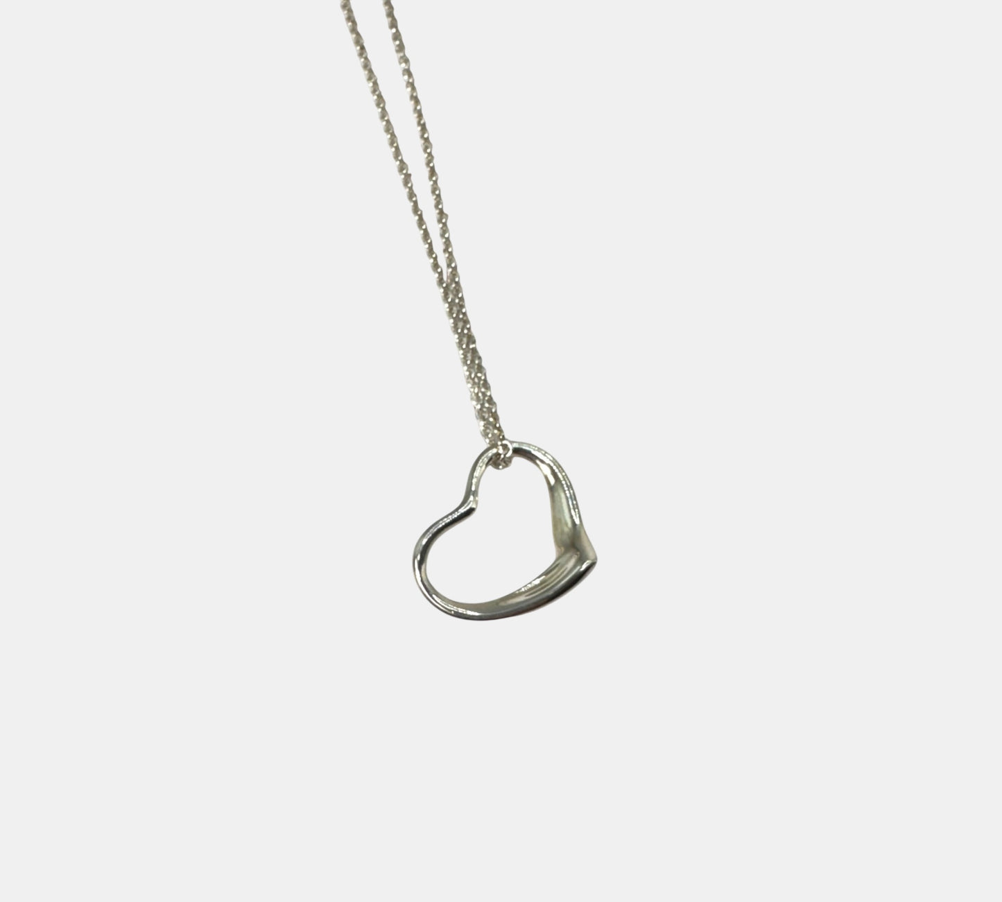 Tiffany & Co. ヴィンテージ オープンハート ネックレス Mサイズ シルバー925 エルサ・ペレッティ