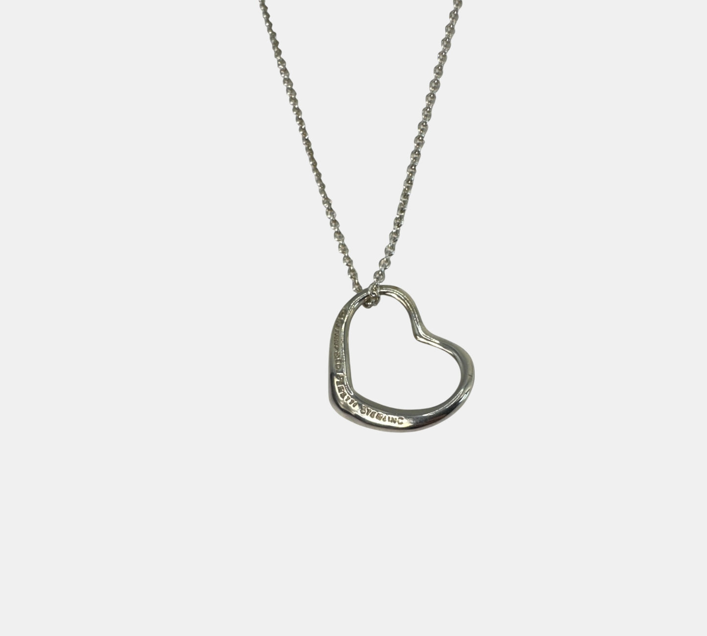 Tiffany & Co. ヴィンテージ オープンハート ネックレス Mサイズ シルバー925 エルサ・ペレッティ