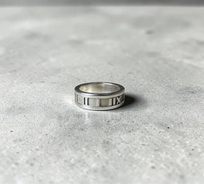 Tiffany & Co. ヴィンテージ アトラス リング シルバー925 11号 ローマ数字