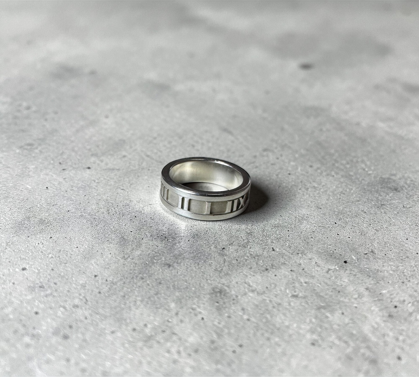 Tiffany & Co. ヴィンテージ アトラス リング シルバー925 11号 ローマ数字