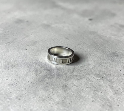 Tiffany & Co. ヴィンテージ アトラス リング シルバー925 11号 ローマ数字