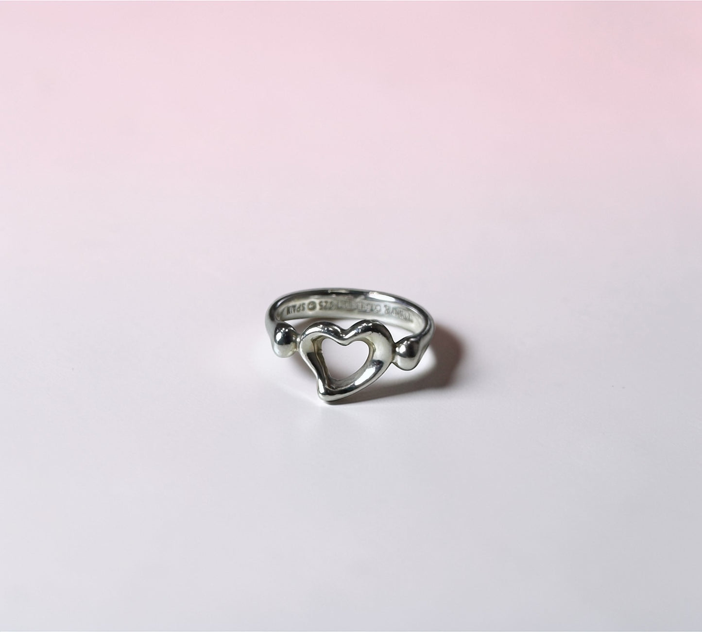 Tiffany & Co. ヴィンテージ オープンハート リング シルバー925 11号 エルサ・ペレッティ