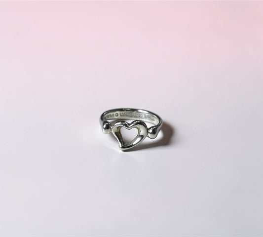 Tiffany & Co. ヴィンテージ オープンハート リング シルバー925 11号 エルサ・ペレッティ