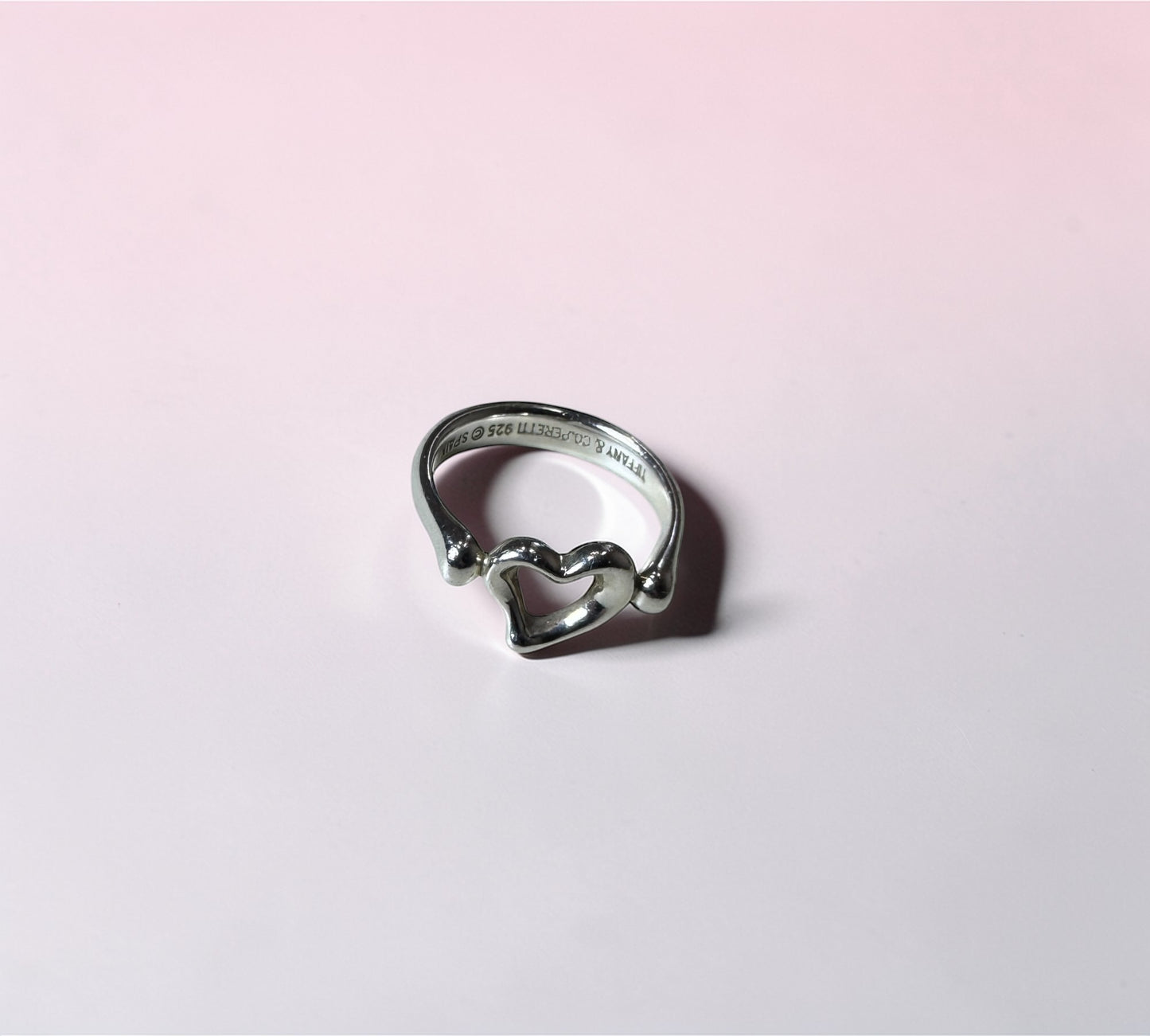 Tiffany & Co. ヴィンテージ オープンハート リング シルバー925 11号 エルサ・ペレッティ