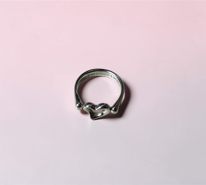Tiffany & Co. ヴィンテージ オープンハート リング シルバー925 11号 エルサ・ペレッティ