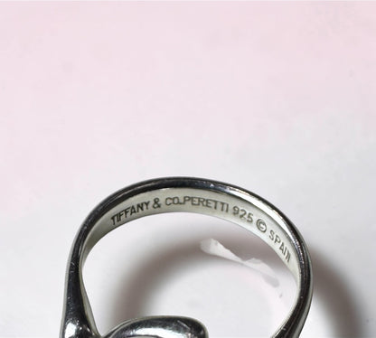 Tiffany & Co. ヴィンテージ オープンハート リング シルバー925 11号 エルサ・ペレッティ