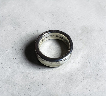 Tiffany & Co. ヴィンテージ 1837 ナロー リング シルバー925 12号