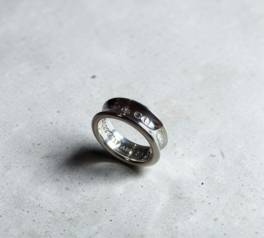 Tiffany & Co. ヴィンテージ 1837 ナロー リング シルバー925 12号