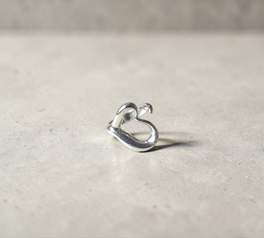 Tiffany & Co. ヴィンテージ オープンハート リング シルバー925 11号 エルサ・ペレッティ
