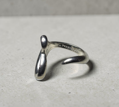 Tiffany & Co. ヴィンテージ オープンハート リング シルバー925 11号 エルサ・ペレッティ