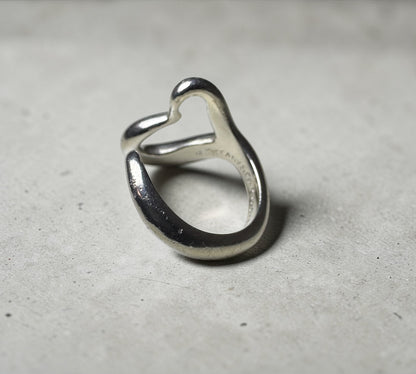 Tiffany & Co. ヴィンテージ オープンハート リング シルバー925 11号 エルサ・ペレッティ