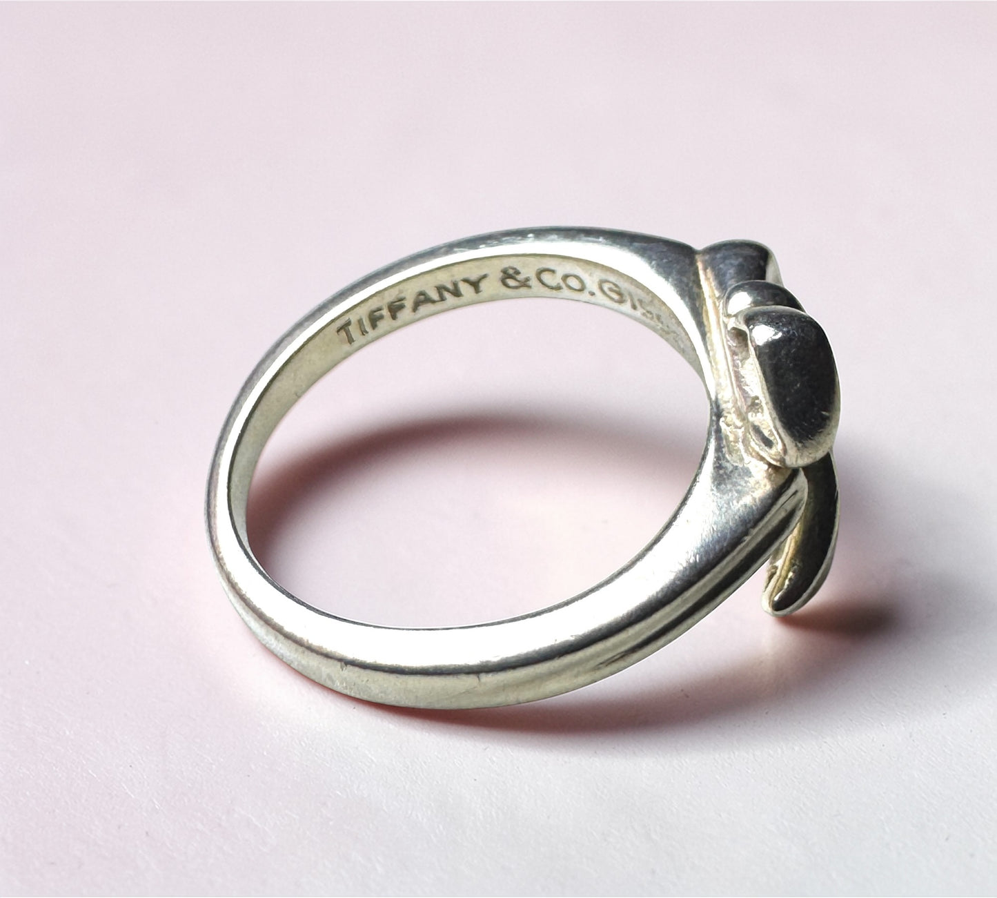 Tiffany & Co. ヴィンテージ オープンハート チャーム リング シルバー925 9号 エルサ・ペレッティ