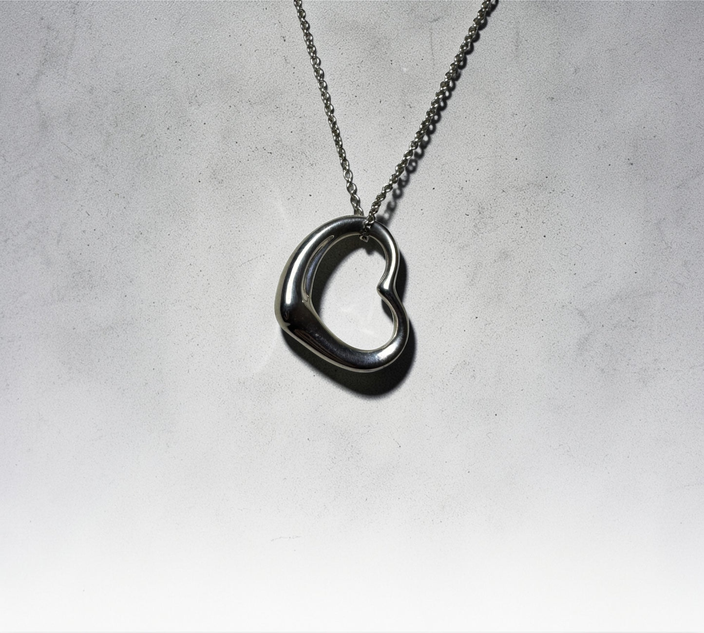 Tiffany & Co. ヴィンテージ オープンハート ネックレス XLサイズ シルバー925 エルサ・ペレッティ