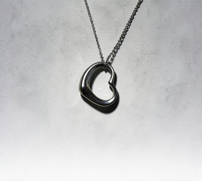 Tiffany & Co. ヴィンテージ オープンハート ネックレス XLサイズ シルバー925 エルサ・ペレッティ