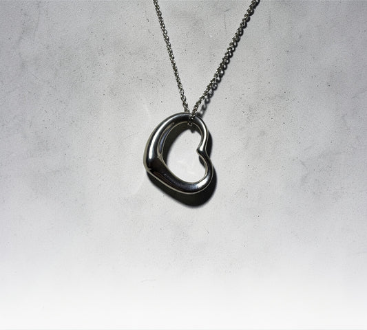 Tiffany & Co. ヴィンテージ オープンハート ネックレス XLサイズ シルバー925 エルサ・ペレッティ
