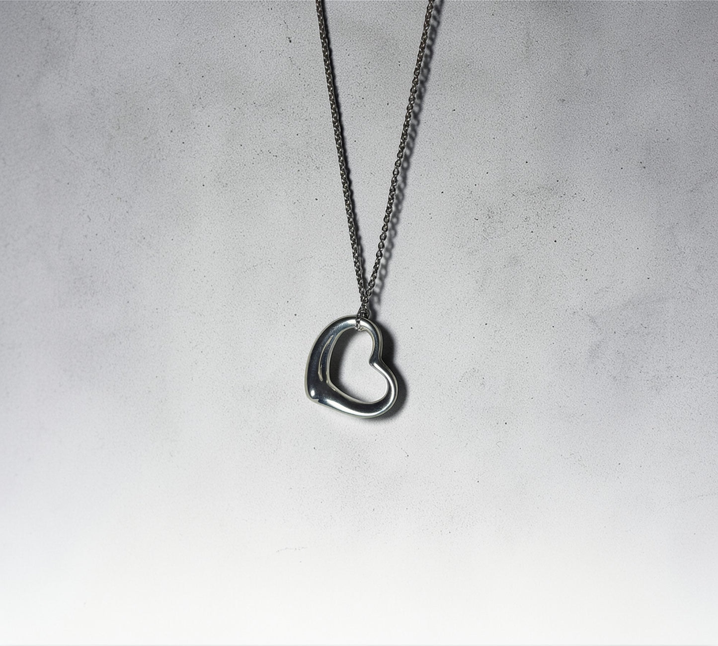 Tiffany & Co. ヴィンテージ オープンハート ネックレス XLサイズ シルバー925 エルサ・ペレッティ