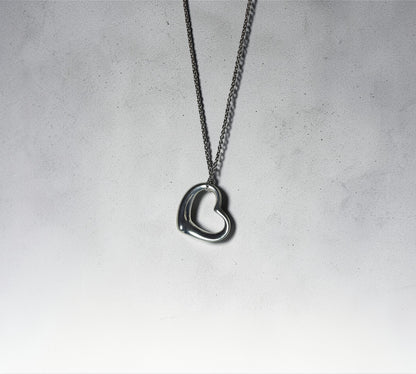 Tiffany & Co. ヴィンテージ オープンハート ネックレス XLサイズ シルバー925 エルサ・ペレッティ