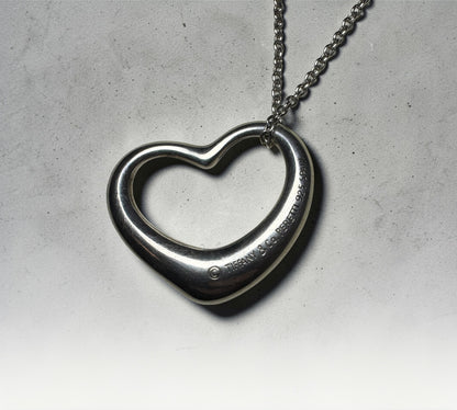 Tiffany & Co. ヴィンテージ オープンハート ネックレス XLサイズ シルバー925 エルサ・ペレッティ
