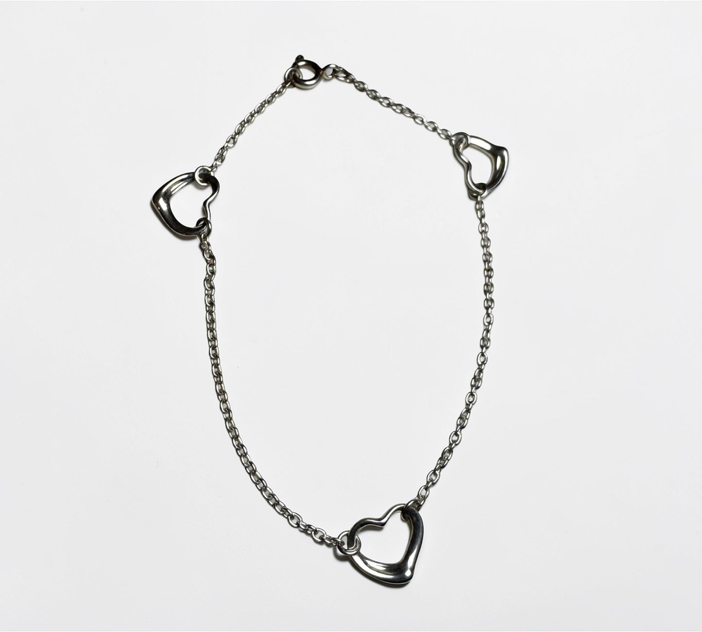 Tiffany & Co. ヴィンテージ オープンハート ブレスレット シルバー925 17cm エルサ・ペレッティ