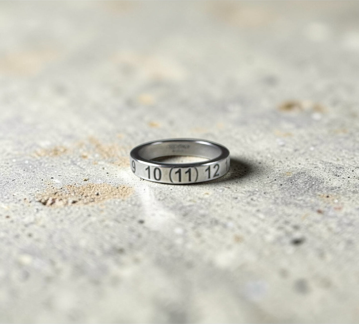 Maison Margiela Numerical Logo Ring メゾン マルジェラ ナンバリング ナロー リング シルバー925 17号